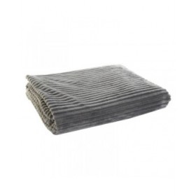 Coperta DKD Home Decor 150 x 200 x 2 cm Grigio Di base