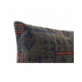 Cuscino DKD Home Decor Azzurro Arancio Quadrato Arabo 50 x 10 x 35 cm (2 Unità)