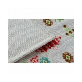 Tappeto DKD Home Decor 160 x 230 x 0,4 cm Poliestere Bianco Ikat Boho (2 Unità)