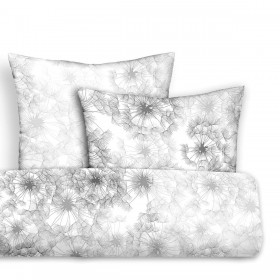 Set di copripiumino Pierre Cardin JEWEL Grigio Ala francese 3 Pezzi