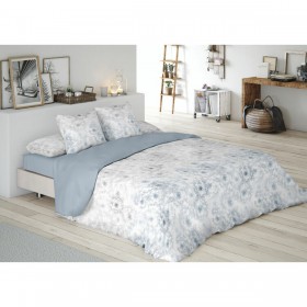 Set di copripiumino Pierre Cardin JEWEL Azzurro Matrimoniale 3 Pezzi