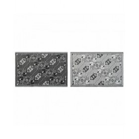 Tappeto DKD Home Decor Bianco Nero Etnico (2 Unità) (120 x 180 cm)