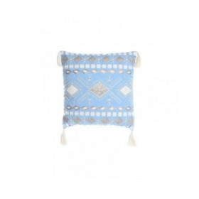 Cuscino DKD Home Decor Azzurro Bianco 40 x 15 x 40 cm