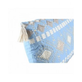 Cuscino DKD Home Decor 60 x 15 x 35 cm Azzurro Bianco