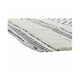 Tappeto DKD Home Decor Nero Zig zag Bianco (120 x 180 x 0,7 cm)