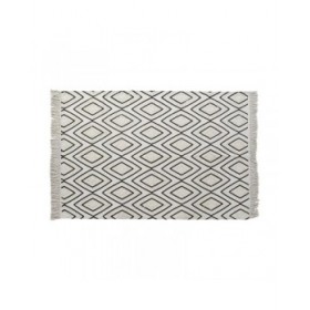 Tappeto DKD Home Decor Nero Bianco (120 x 190 x 0,7 cm)