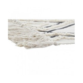 Tappeto DKD Home Decor Nero Bianco (120 x 190 x 0,7 cm)