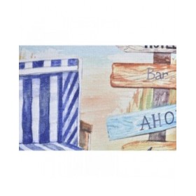 Cuscino DKD Home Decor Spiaggia Poliestere Alluminio Multicolore Mediterraneo (45 x 10 x 45 cm) (2 Unità)