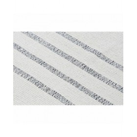 Tappeto DKD Home Decor 120 x 180 x 0,75 cm Grigio Poliestere Bianco Frange Boho (2 Unità)