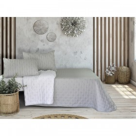 Trapunta Pierre Cardin TRIANA Grigio Perla Matrimoniale (3 Pezzi)