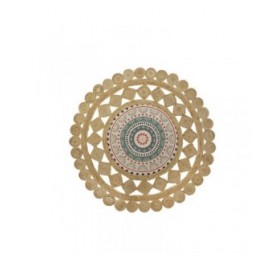 Tappeto DKD Home Decor Marrone Multicolore (200 x 200 x 0,75 cm)