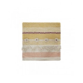 Fodera per cuscino DKD Home Decor Multicolore Frange Boho (60 x 60 x 2 cm)