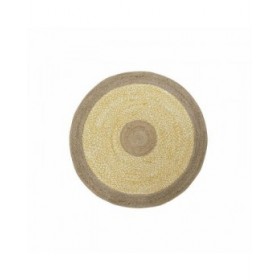 Tappeto DKD Home Decor Marrone Bianco Giallo (148 x 148 x 1 cm)
