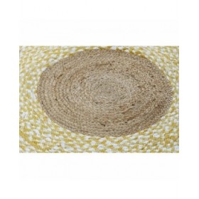 Tappeto DKD Home Decor Marrone Bianco Giallo (148 x 148 x 1 cm)