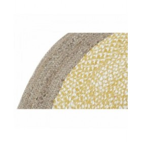 Tappeto DKD Home Decor Marrone Bianco Giallo (148 x 148 x 1 cm)