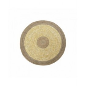 Tappeto DKD Home Decor Marrone Bianco Giallo (200 x 200 x 1 cm)