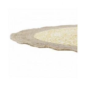 Tappeto DKD Home Decor Marrone Bianco Giallo (200 x 200 x 1 cm)
