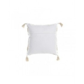 Cuscino DKD Home Decor Beige Arancio 45 x 10 x 45 cm Frange