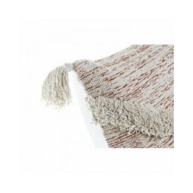 Cuscino DKD Home Decor Beige Arancio 45 x 10 x 45 cm Frange
