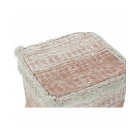 Cuscino DKD Home Decor Da terreno Arancio 40 x 40 x 40 cm Frange Città