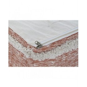 Cuscino DKD Home Decor Da terreno Arancio 40 x 40 x 40 cm Frange Città