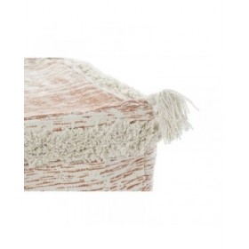 Cuscino DKD Home Decor Da terreno Arancio 40 x 40 x 40 cm Frange Città