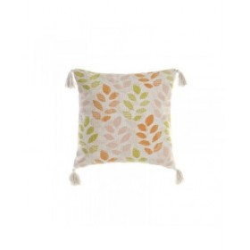 Cuscino DKD Home Decor Beige 45 x 10 x 45 cm Multicolore Fiori Boho