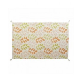 Tappeto DKD Home Decor Beige Multicolore Foglia della pianta (160 x 230 x 1 cm)