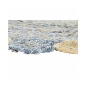 Tappeto DKD Home Decor Azzurro Multicolore Indiano (200 x 200 x 1 cm)