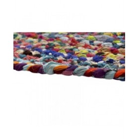 Tappeto DKD Home Decor Poliestere Cotone Multicolore Iuta (200 x 200 x 0,7 cm)