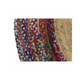 Tappeto DKD Home Decor Poliestere Cotone Multicolore Iuta (200 x 200 x 0,7 cm)