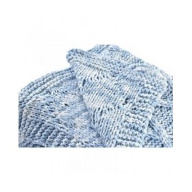Copriletti DKD Home Decor Azzurro Blu cielo 150 x 125 x 1 cm (2 Unità)