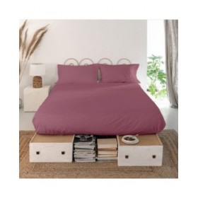 Lenzuolo Superiore HappyFriday Basic Magenta 260 x 270 cm