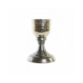 Vaso DKD Home Decor 20 x 20 x 51 cm Argentato Dorato Alluminio Moderno (2 Unità)