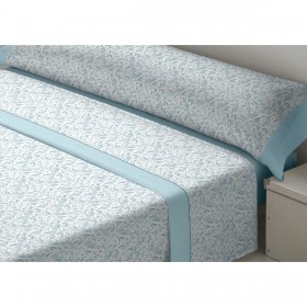 Set di Lenzuola D'Or TILA Azzurro Piazza e mezza Franela