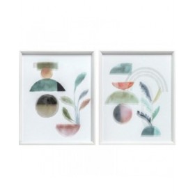Quadro DKD Home Decor Astratto Moderno (40 x 3,8 x 50 cm) (2 Unità)