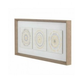 Quadro DKD Home Decor 61 x 3,8 x 26 cm 63,5 x 4 x 28,6 cm Cerchi Scandinavo (2 Unità)