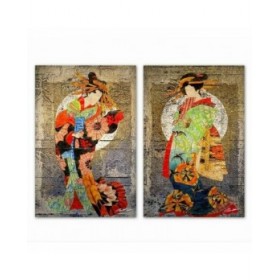 Quadro DKD Home Decor Orientale (40 x 1,8 x 60 cm) (2 Unità)