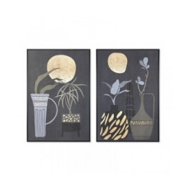 Quadro DKD Home Decor 83 x 4,5 x 123 cm Vaso Coloniale (2 Unità)