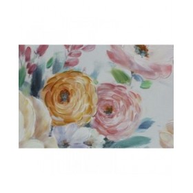Quadro DKD Home Decor Fiori (80 x 2,8 x 80 cm) (2 Unità)