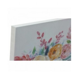 Quadro DKD Home Decor Fiori (80 x 2,8 x 80 cm) (2 Unità)