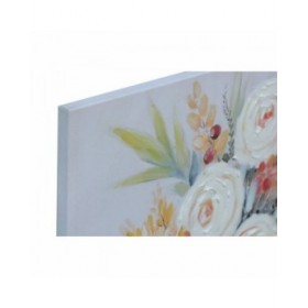 Quadro DKD Home Decor Fiori (80 x 2,8 x 80 cm) (2 Unità)