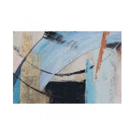 Quadro DKD Home Decor 100 x 2,5 x 100 cm 100 x 2,8 x 100 cm Astratto Moderno (2 Unità)