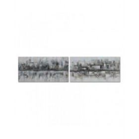 Quadro DKD Home Decor 120 x 2,8 x 60 cm Astratto Loft (2 Unità)