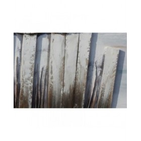 Quadro DKD Home Decor Spiaggia Mediterraneo (90 x 2,5 x 60 cm) (2 Unità)