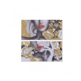 Quadro DKD Home Decor Donna (80 x 2 x 40 cm) (2 Unità)