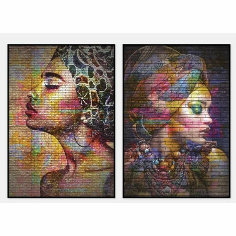 Tela DKD Home Decor Coloniale Africana (40 x 3,5 x 55 cm) (2 Unità)