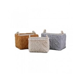 Set di Cestini DKD Home Decor Poliestere (42 x 32 x 27 cm)