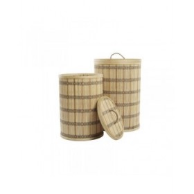 Set di Cestini DKD Home Decor 40 x 40 x 63 cm Bambù