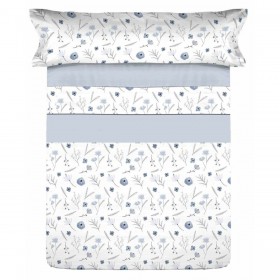 Set di Lenzuola Tejidos Reina Azzurro Singolo